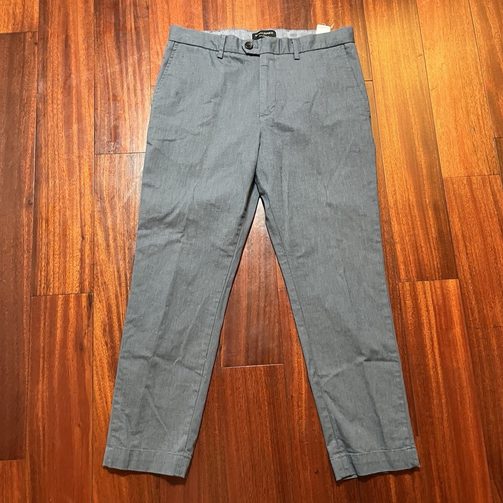 Banana Republic Pants Mens 33x26 Gray Slim Tapered Fit Casual Office Workwear *